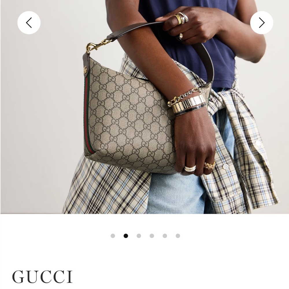 Gucci Beige and Brown Shoulder Bag